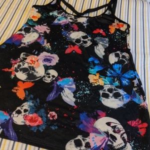 COPY - 💀&🦋 multicolored dress size XL